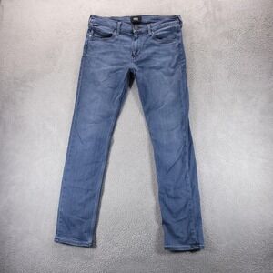 Paige Jeans Mens 33x32 Blue Lennox Slim Skinny Medium Wash Stretch Denim Comfort